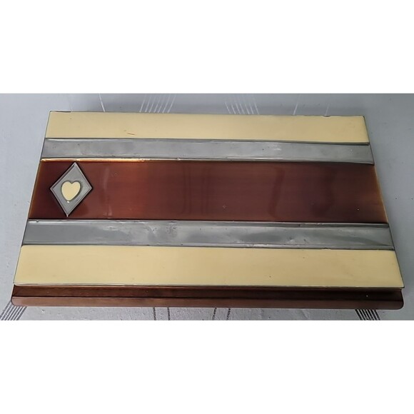 RARE Dal Negro Treviso - Playing Card Game Poker Set w/ Unique Enamel Top! - Picture 3 of 16